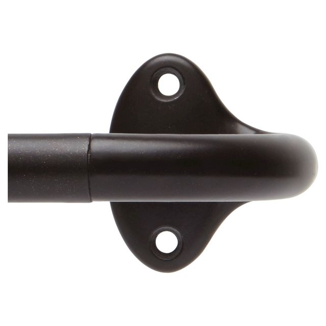 Loft By Umbra Room Darkening Curtain Rod Darjeeling Bronze: Adjustable Steel Wrap Around Rod, 20lb Capacity