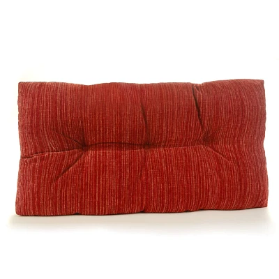 Gripper 27 Polar Tufted Universal Bench Cushion : Indoor Polyester Rectangle Seat Cushion, Solid Woven Design