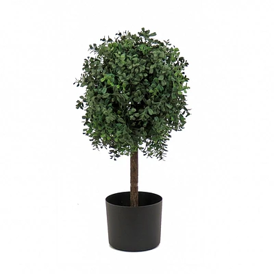 National Tree Company 24 Boxwood Single Ball Topiary in Nursery Pot Artificial Tree: Faux Plant Decor, No Maintenance Required