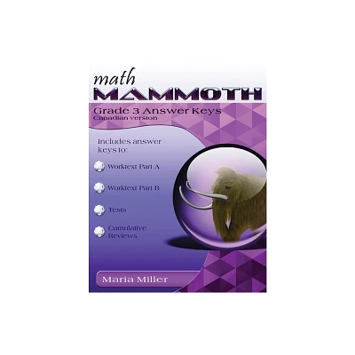 Math Mammoth Grade 3 Answer Keys, Canadian Version - by Maria Miller (Paperback)