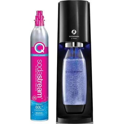 SodaStream E-TERRA Sparkling Water Maker with CO2 and Carbonating Bottle