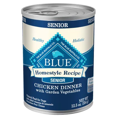 Blue Buffalo Homestyle Recipe Natural Senior Wet Dog Food with Chicken - 12.5oz