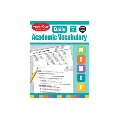 Daily Academic Vocabulary, Grade 2 Teacher Edition - by Evan-Moor Educational Publishers (Paperback)