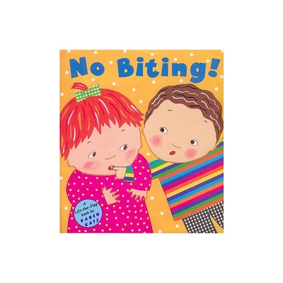 No Biting! - (Lift-The-Flap Book) by Karen Katz (Hardcover)