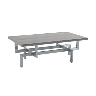 Illusion Wood Coffee Table Gray - Armen Living