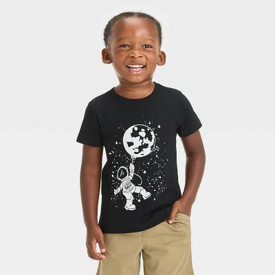 Toddler Boys Short Sleeve Astronaut Graphic T-Shirt