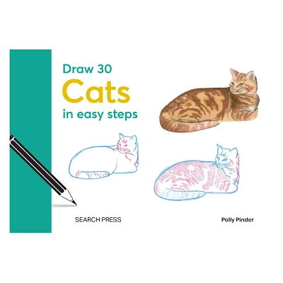 Draw 30: Cats - by Polly Pinder (Hardcover)