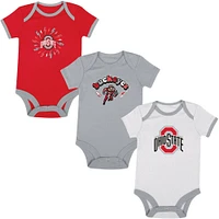 NCAA Ohio State Buckeyes Infant Boys 3pk Bodysuit