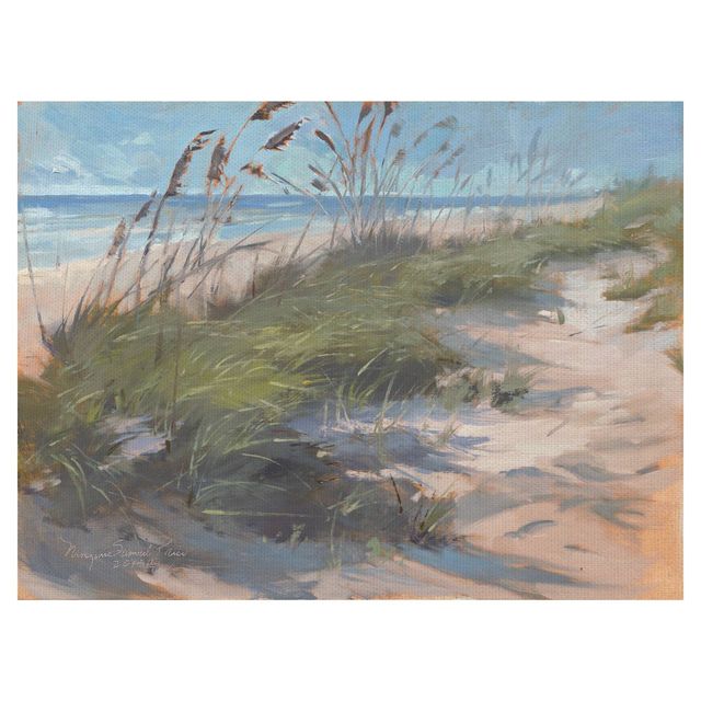 Masterpiece Art Gallery Sea Oats Waltz By Samuel Price Wrapped Unframed Wall Canvas: Modern Decorative Large Artwork