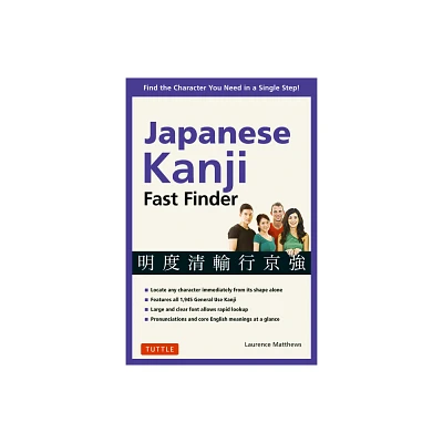 Japanese Kanji Fast Finder - by Laurence Matthews (Paperback)