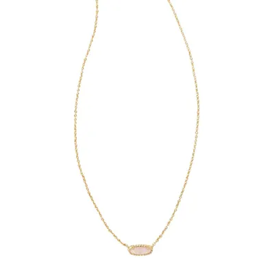 Kendra Scott Emma Quartz 14K Gold Over Brass Pendant Necklace - Rose Quartz