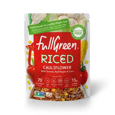 FullGreen Riced Cauliflower with Tomato Red Pepper & Corn - 6.7oz