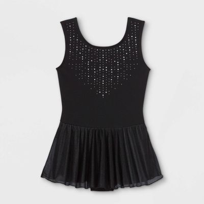 Girls Dancewear Tank Leotard with Skirt