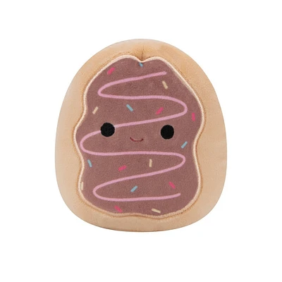 Squishmallows 3.5 Deja The Donut Squeaky Plush Dog Toy