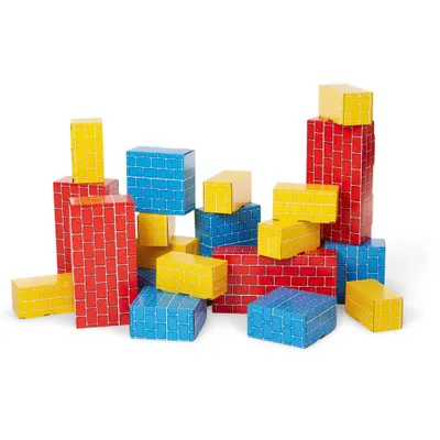 Melissa & Doug Extra-Thick Cardboard Building Blocks - 24 Blocks in 3 Sizes