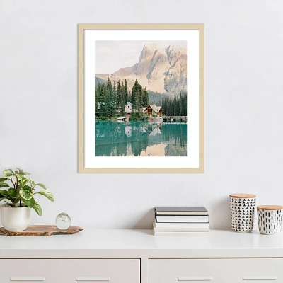 Amanti Art Lodge Reflection by Justine Milton Wood Framed Wall Art Print