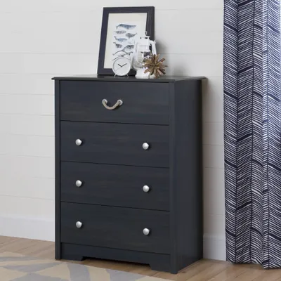 Aviron 4-Drawer Kids Chest Blueberry - South Shore