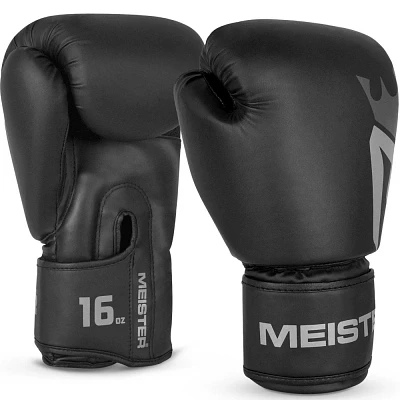 Meister 16oz Critical Boxing Gloves - Matte Black