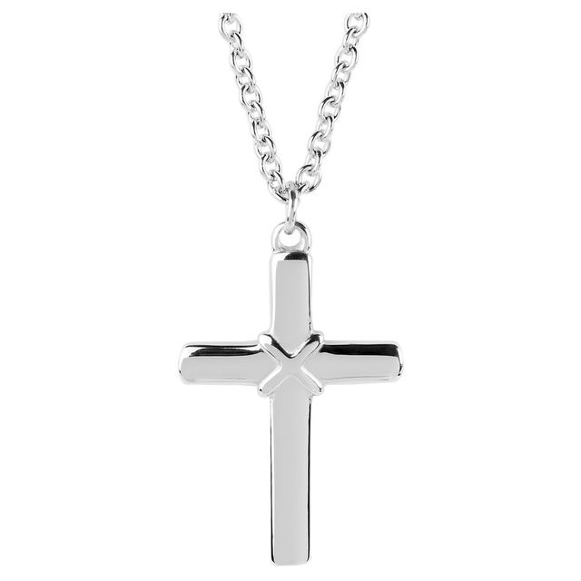 Womens West Coast Jewelry Stainless Steel Cross Pendant Necklace