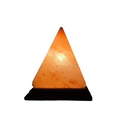 Q&A Himalayan Salt Pyramid Shape Table Lamp