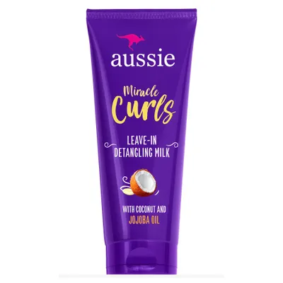 Aussie Miracle Curls with Coconut Oil Detangling Milk Treatment - 8.4 fl oz