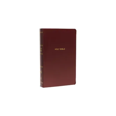 NKJV, Gift and Award Bible, Leather-Look, Burgundy, Red Letter Edition - by Thomas Nelson (Paperback)