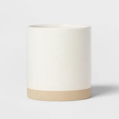 Camwood Collection Stoneware Utensil Holder Cream - Threshold