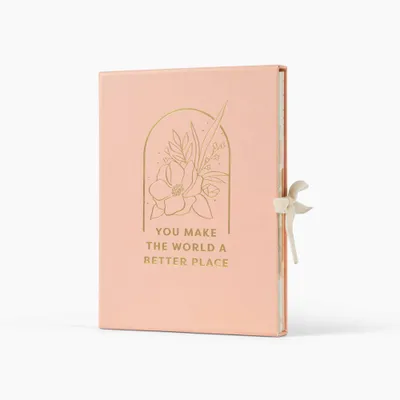 3pc Boxed Floral You Make World.. Notepad Trio Set