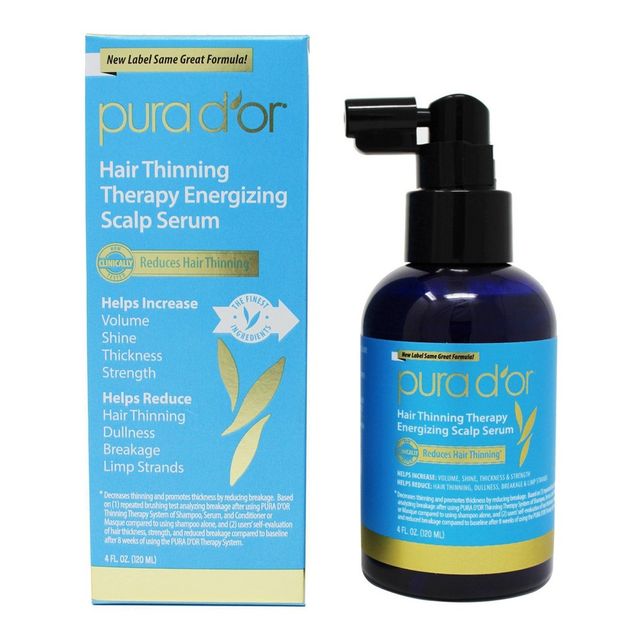 Pura dor Hair Thinning Therapy Energizing Scalp Serum - 4 fl oz