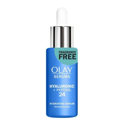 Olay Hyaluronic + Peptide 24 Fragrance-Free Serum - 1.3oz