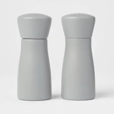 2pc Acacia Turned Salt Shaker And Pepper Grinder Set - Threshold