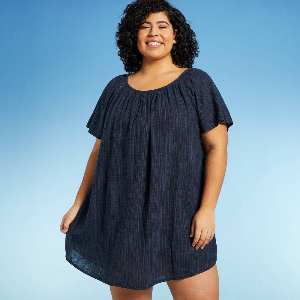 target plus size swim cover up