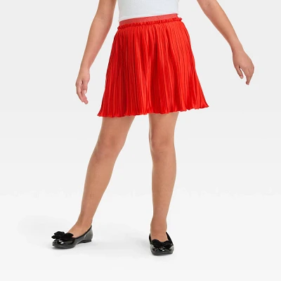 Girls Pleated Holiday Party Skirt