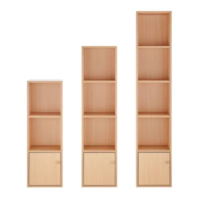 59 Set of 3 Slim Cube Shelf Unit Towers  - Danya B.: Modular, Stackable, MDF Laminate