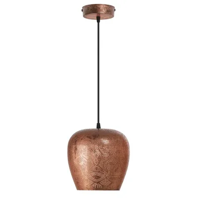 8 Urban Copper Globe Shade Pendant Light - River of Goods