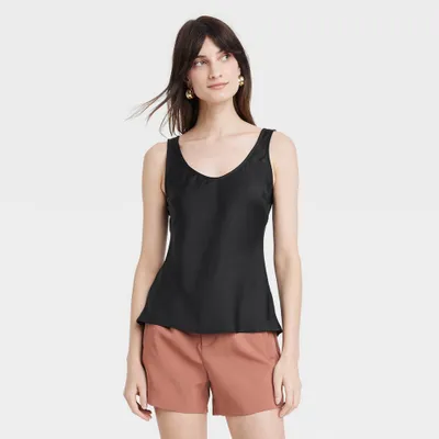 Women Woven Shell Tank Top