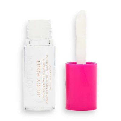 Makeup Revolution Juicy Pout Lip Gloss - Coconut - 0.15 fl oz