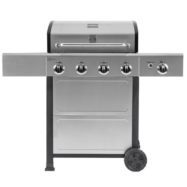 Kenmore 4-Burner Open Cart Grill with Side Burner 40406SOL-SE /Black