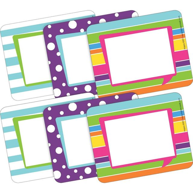 2pk 45ea Happy Self-Adhesive Name Tag Labels - Barker Creek: School & Desk Teacher Supplies, 90 Pieces, All Ages