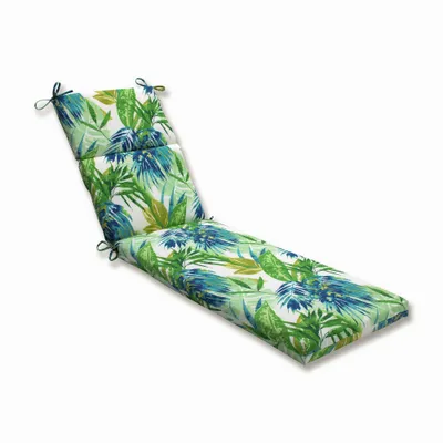 Soleil Indoor/Outdoor Chaise Lounge Cushion Blue/Green - Perfect