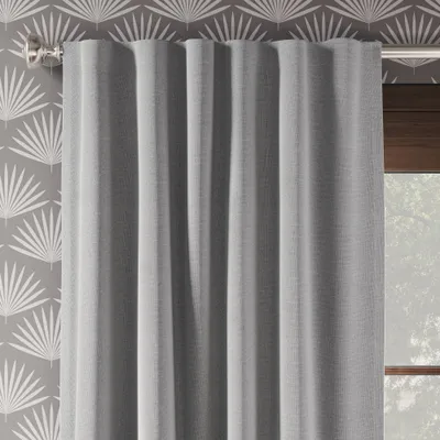2pk 50x84 Blackout Aruba Curtain Panels Gray - Threshold