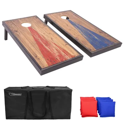 GoSports 4 x 2 Regulation Size Premium Wood Cornhole Set - 11pc