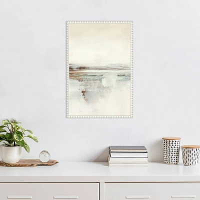 Amanti Art Lake Abstract No 2 by Dan Hobday Framed Canvas Wall Art Print