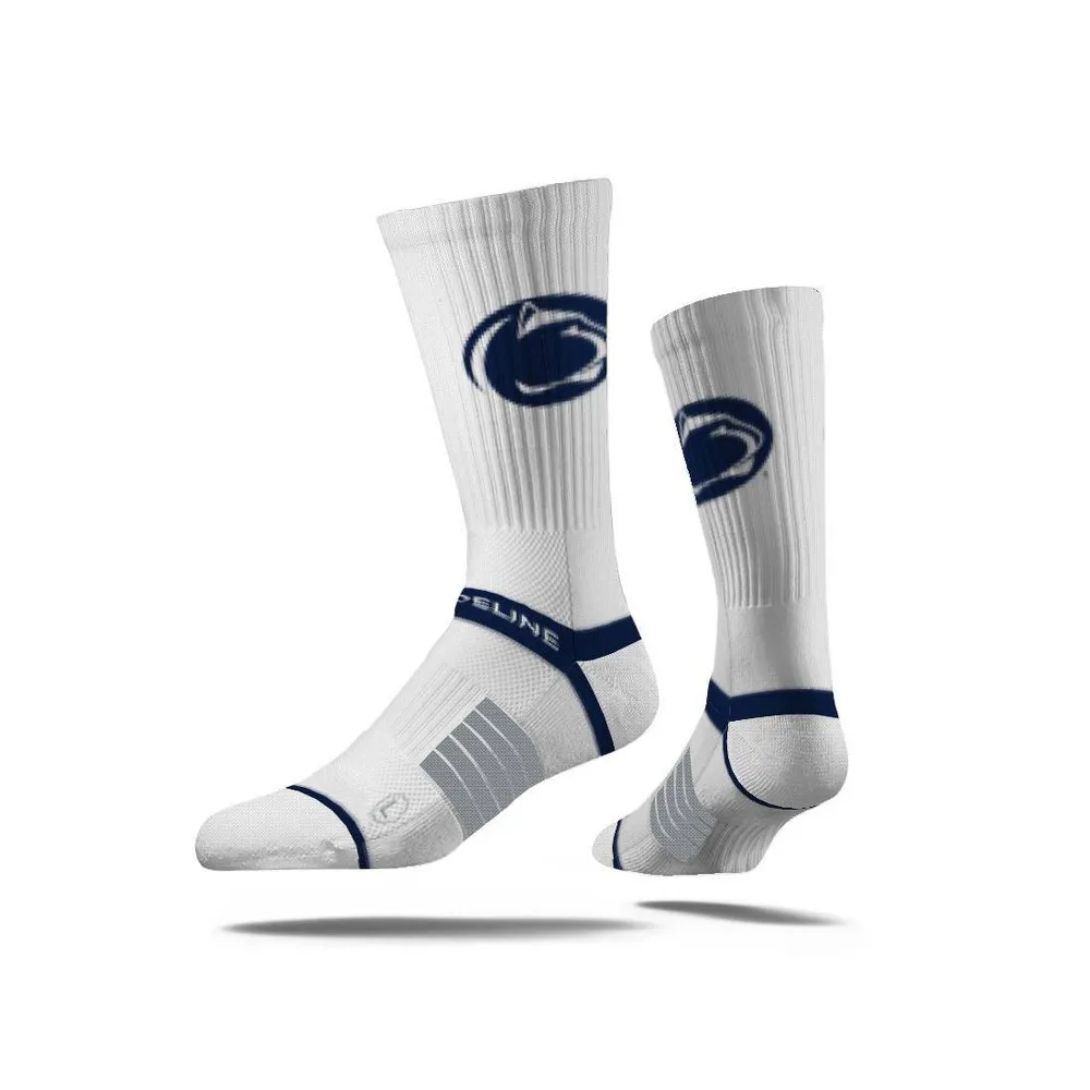 NCAA Penn State Nittany Lions Premium Knit Crew Socks - White