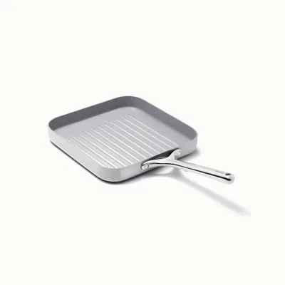 Caraway Home 11.02 Nonstick Square Grill Fry Pan Gray