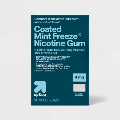 Coated Nicotine 4mg Gum Stop Smoking Aid - Mint Freeze