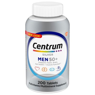 Centrum Silver Men 50+ Multivitamin Dietary Supplement Tablets - 200ct