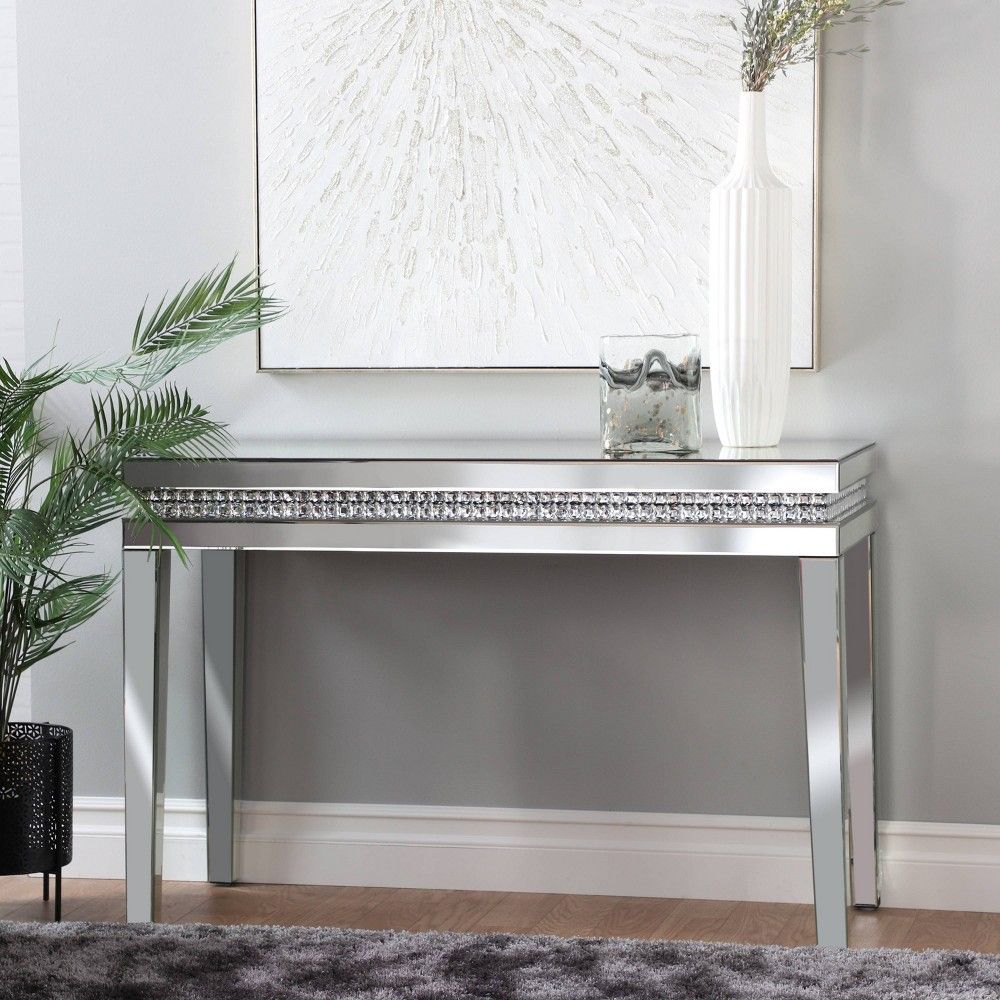 gold console table target