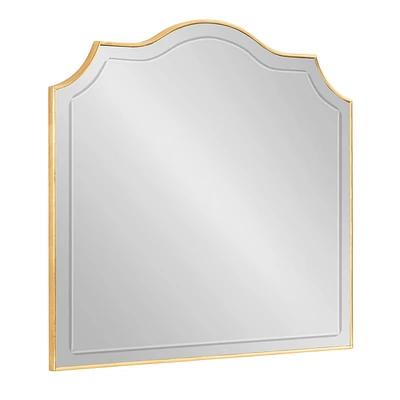 Kate & Laurel All Things Decor 32x28 Hollyn Arched Wall Mirror Gold