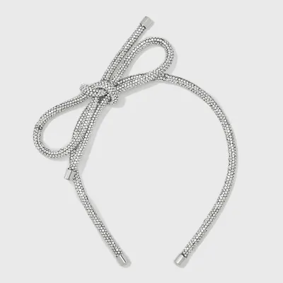 Bow Headband - A New Day Silver